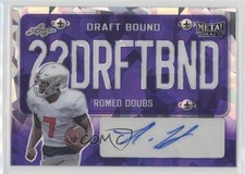 2022 Leaf Metal Draft Bound Purple Crystals 9/15 Romeo Doubs #DB-RD1 Auto qf8