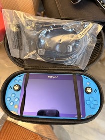 Sony PS Vita2000  Blue Handheld Console with Carrying Case and USB Cable