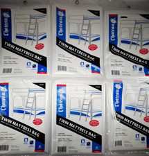 Lot of 6 Chateau Twin Mattress Bag 2 Per Pack NEW 2 Mils Thick Moving Supplies