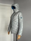 MAMMUT 'Broad Peak' Down Fill Power 800+ Hooded Jacket Size M Metal Gray