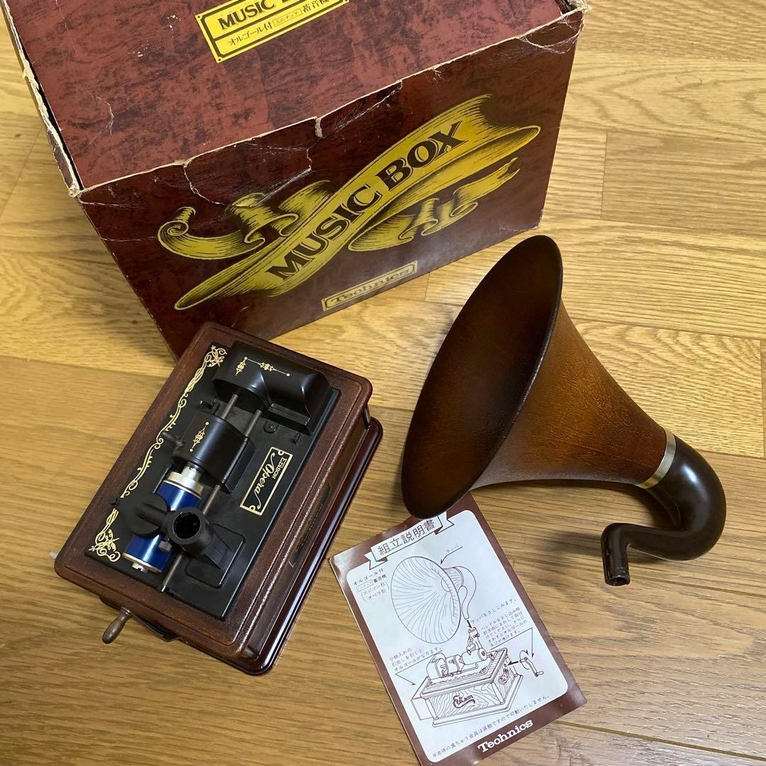 送料無料!!】テクニクス Technics music box EDISON Opera 蓄音機型