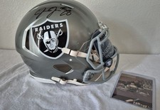 Josh Jacobs Signed Riddell SpeedFlex Raiders Full Size Helmet Auto Radtke COA