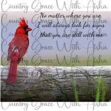 20oz Skinny Tumbler Cardinal Sublimation Transfer Ready To Press