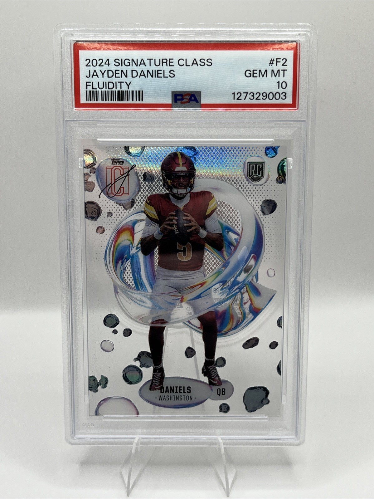Jayden Daniels Topps Signature Class Fluidity #F2 Base