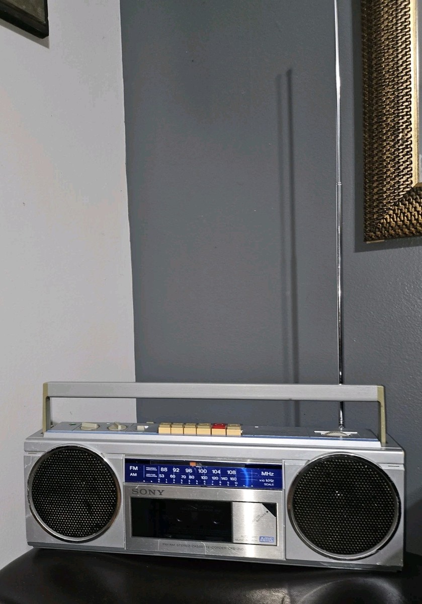 Sony CFS-250 AM/FM Stereo Boombox Cassette Recorder and Player