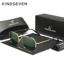 KINGSEVEN New Classical Polarized Sunglasses For Men Women Fashion Square Alloy