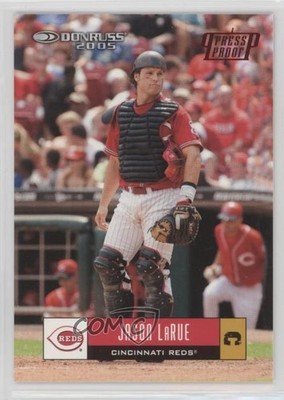 2005 Donruss Red Press Proof 66/200 Jason LaRue #153 0f8
