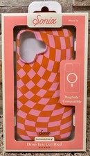 Sonix Phone Case iPhone 16 in Checkmate pink....