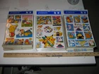 POKEMON 1990s JAPAN non US issue 2 sets of 3 large sticker sheets (6 total)