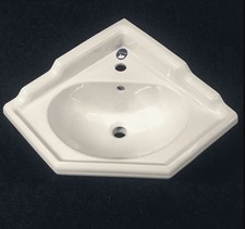 Traditional Corner basin 1 tap hole wall mounted