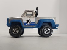 9" Tonka 1979 Blue Pickup Truck 10 Lightbar Pressed Steel Plastic 812524A