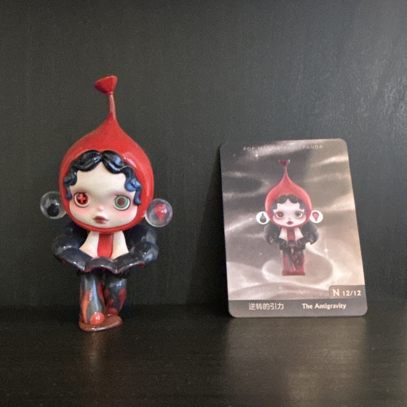 POP MART Skullpanda The Antigravity Figure, Plastic, Red/Black/White