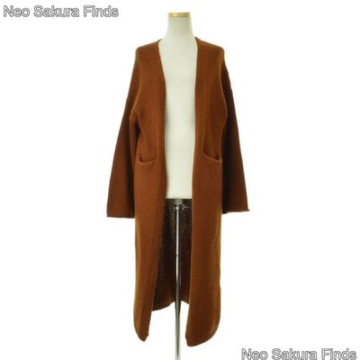 LAUREN MANOOGIAN Knit Gown Coat Brown Terra Cotta | eBay