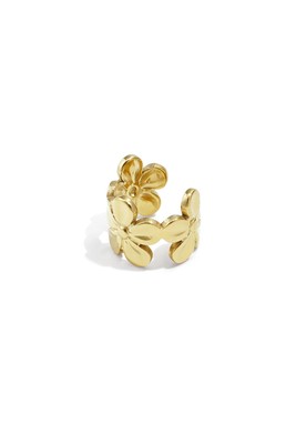 Stainless Steel Ear Cuffs Flower Casual Daily Simple Series Women's jewelry