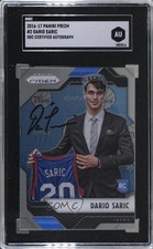 SGC Authentic 2016-17 Panini Prizm Dario Saric #2 Authentic Auto 3c7