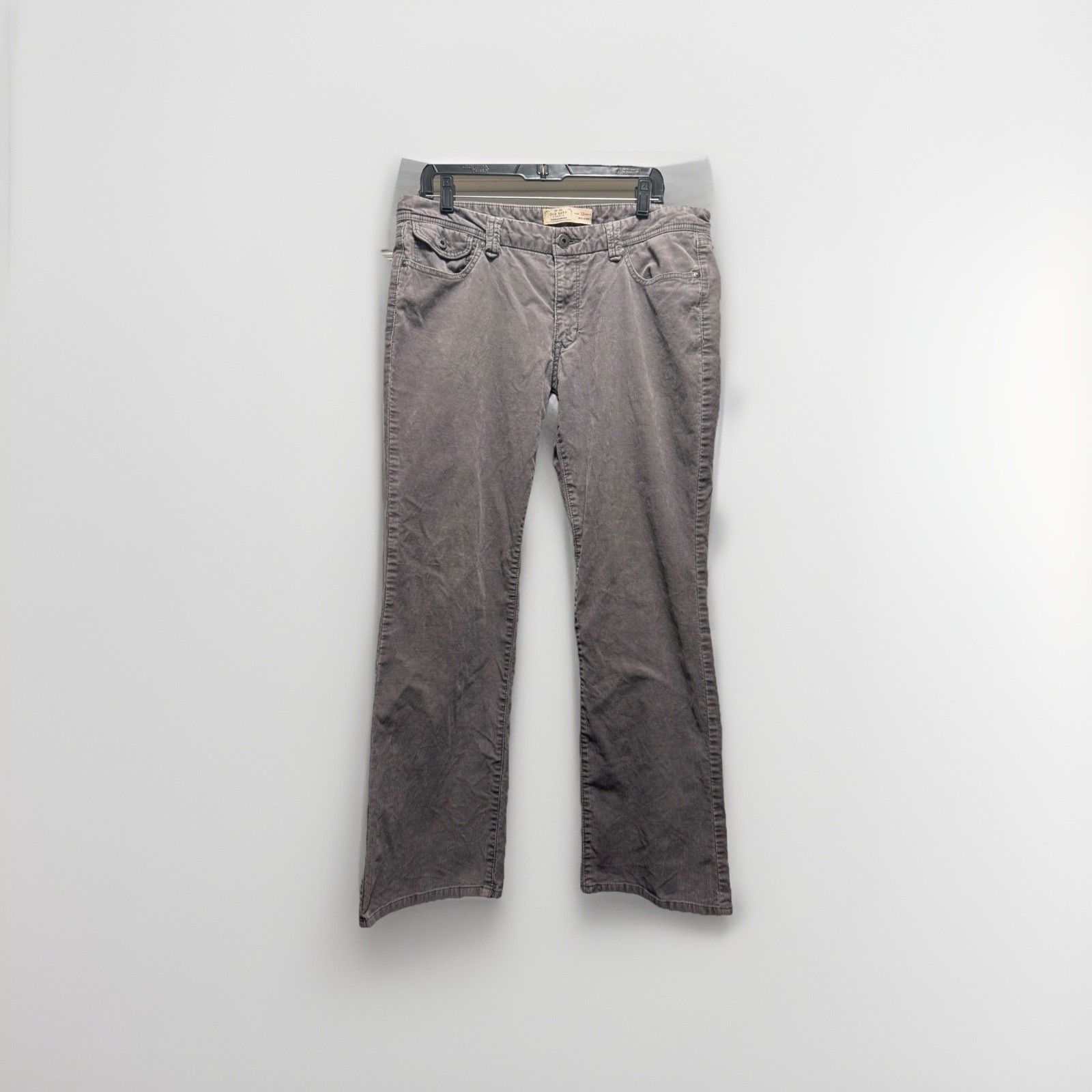 VTG Old Navy mid-rise Women Size 12 Reg Bootcut Flare Corduroy Pants Y2K Pockets