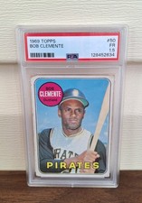 1969 Topps  Roberto Clemente #50  PSA 1.5 Pittsburgh Pirates MLB #128452624