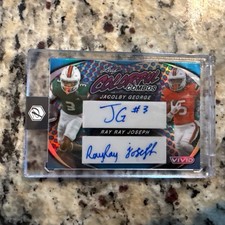 2024 Leaf Vivid Jacolby George & Ray Ray Joseph Colorful Combos Dual Auto 1/1