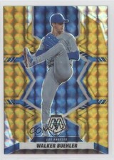 2022 Panini Mosaic Gold Mosaic Prizm 10/10 Walker Buehler #44 uk2