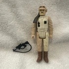 Vintage 1980 Star Wars Hoth Rebel Commander Action Figure Complete Black Blaster