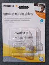 Medela Contact Nipple Shield Size S 20mm for Flat Inverted Nipples Latch