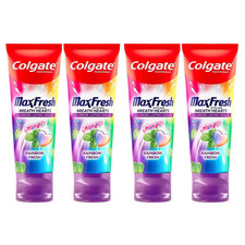 4x COLGATE MAX FRESH BREATH HEARTS RAINBOW FRESH TOOTHPASTE COOLING GEL 100G