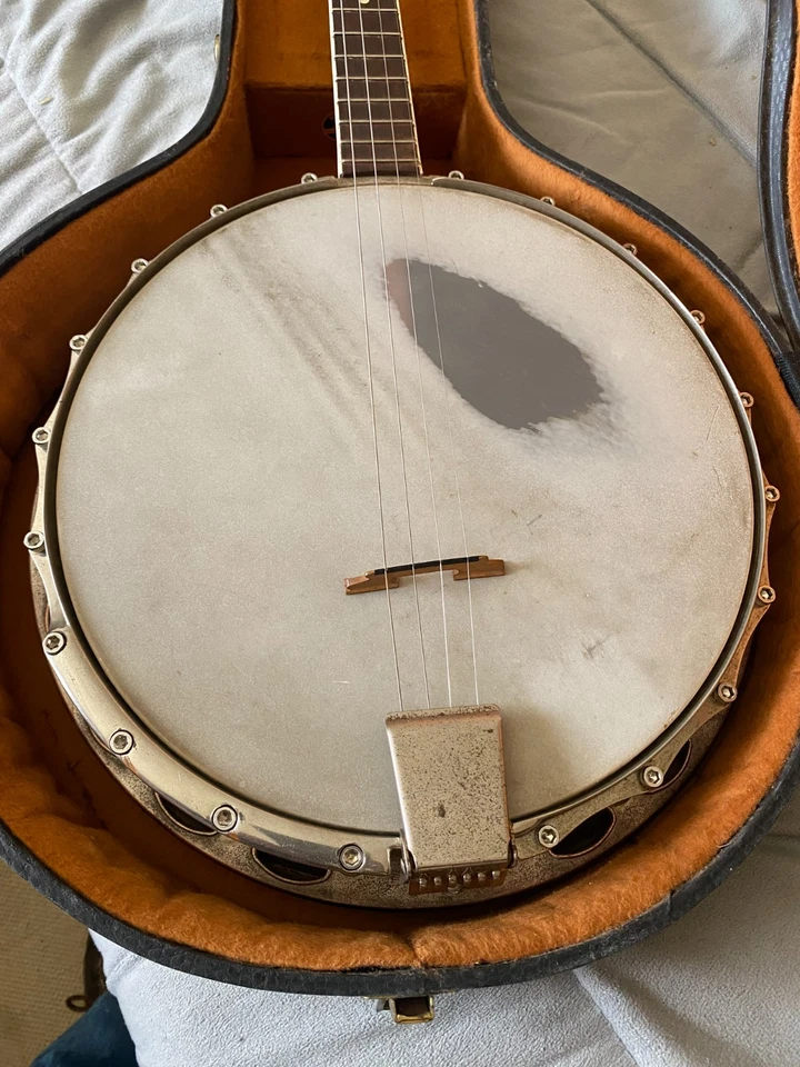 Vintage Gretsch New Yorker Tenor Banjo for repair - Image 3 of 4