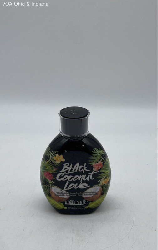 Tanning Paradise Black Coconut Love Bronzer-Free Dark Tanning Lotion 13.5 oz