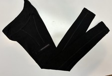 Athleta Girl's Black Leggings with Zippered Cargo Pockets and Drawstring XS 6
