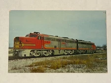 Postcard Santa Fe 59 & 60 Delaware & Hudson Railroad RR D&H Train Locomotive