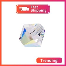 200pcs Adabele Austrian 4mm 0.16 Inch Small Faceted Loose Bicone Crystal Beads