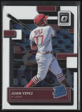 2022 Panini Donruss Optic Juan Yepez St. Louis Cardinals #69 RC Rated Rookie