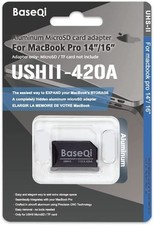 BASEQI UHS-II Aluminum microSD Adapter for 2021 M1 MacBook Pro 14  16  