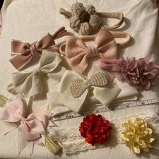 Lot Of 9 Hair bands Infant To Toddler Sizes