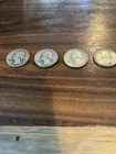 4 Silver Washington Quarters Lot