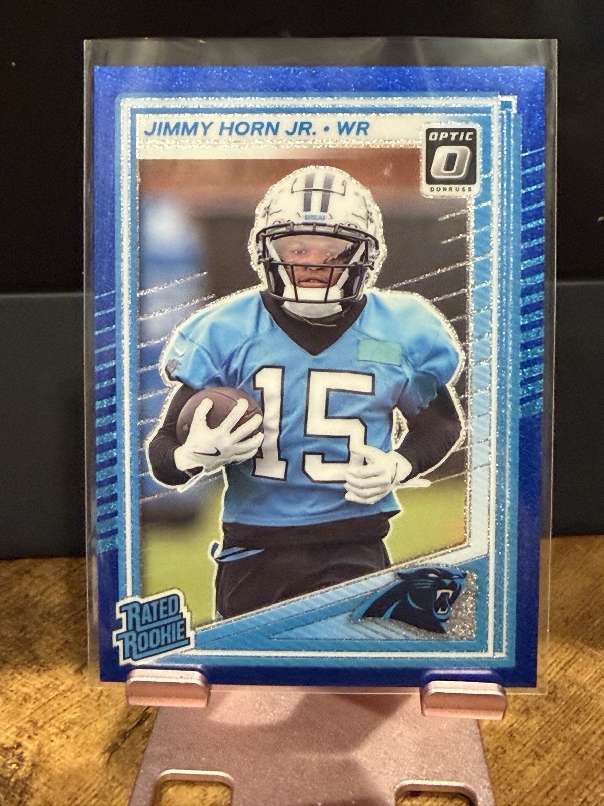 Jimmy Horn Panini Donruss Optic #281 Blue Glitter