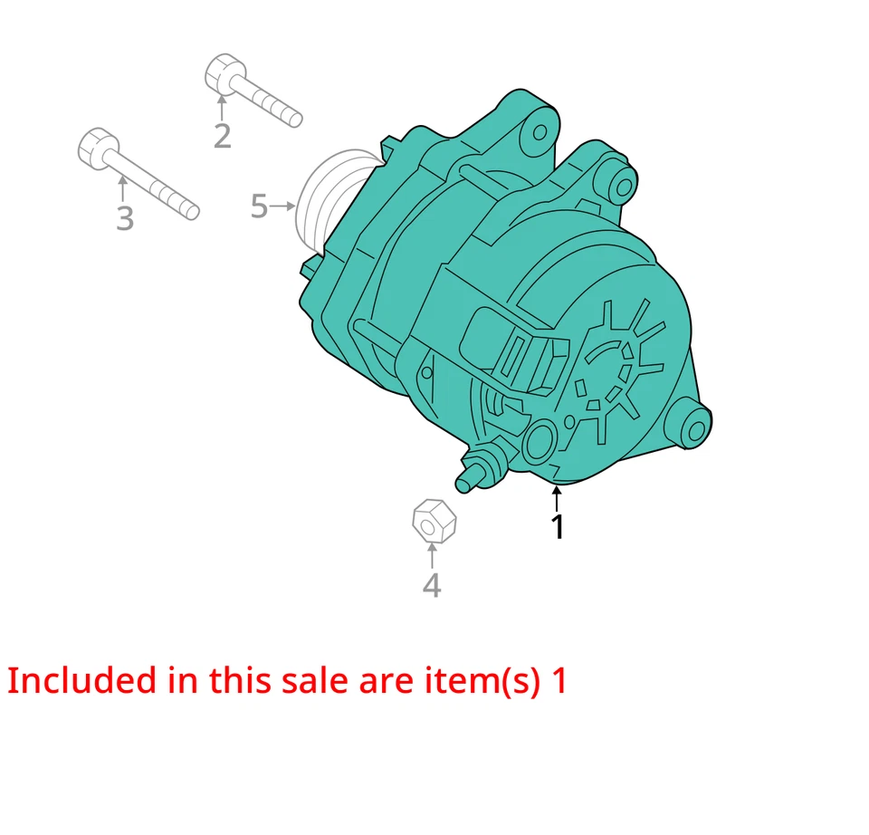 Alternator 6 Speed VIN 7 8th Digit Fits 12-13 MAZDA 3 1792526 - Изображение 3 из 4