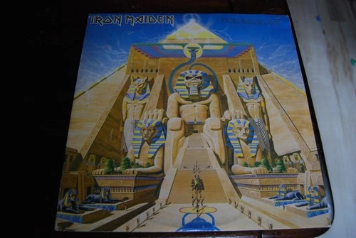IRON MAIDEN POWERSLAVE LP 1984 US Jacksonville pressing SJ-12321 Capitol Records