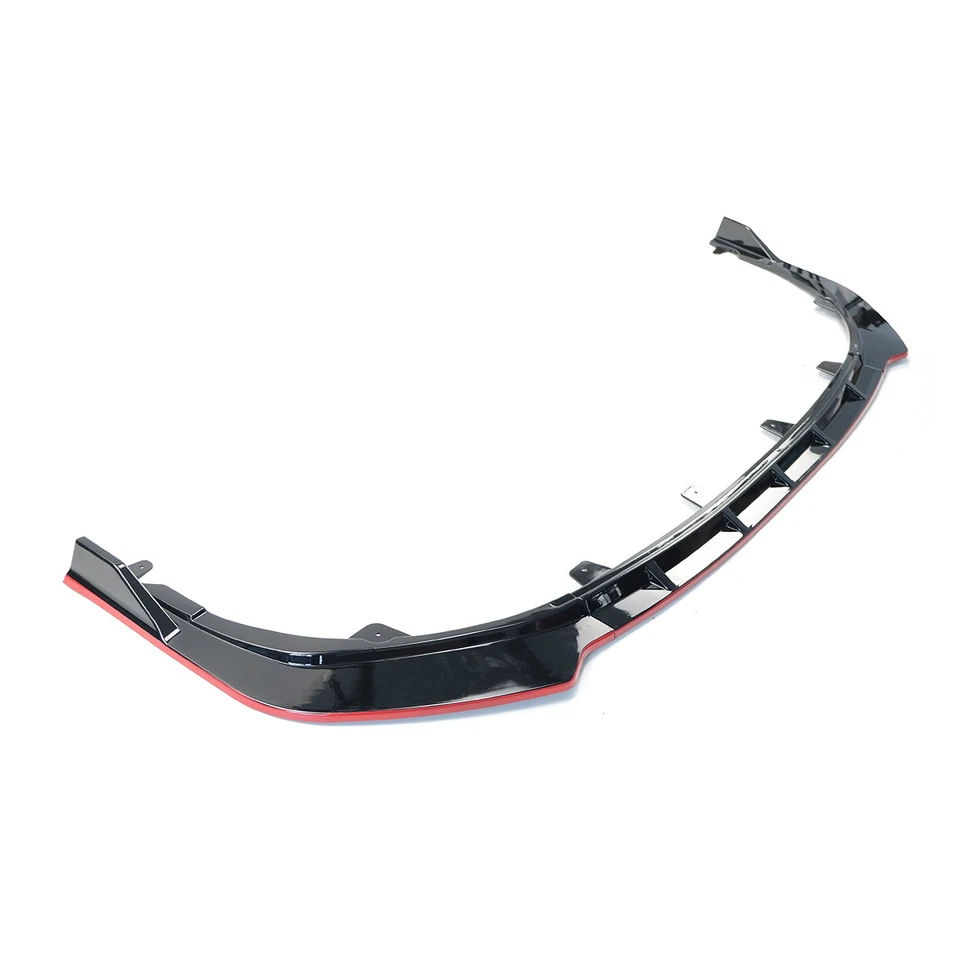 Juego de labios de parachoques delantero para Toyota Camry SE XSE 2021-2023 2024 borde negro brillante/rojo Foto 3 de 4