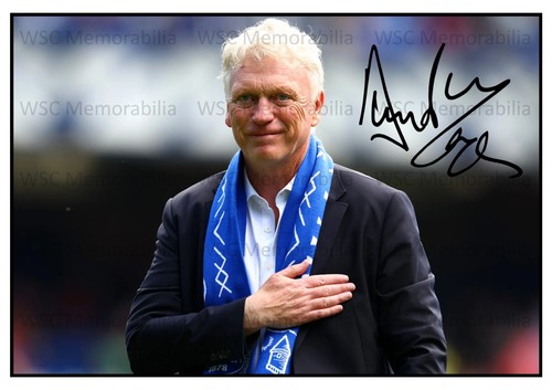 11446. David Moyes Signed Pictures A4 Prints Everton West Ham Man United etc.