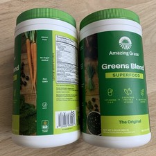 2 X Amazing Grass Green Superfood The Original 17oz 480g Gluten-Free, EXP: 7/26