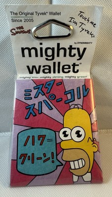 Tyvek Mighty Wallet Mr. Sparkle Simpsons BNIP New Sealed Rare