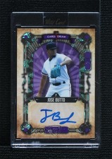 2023 Wild 5 Card Draw Holographic Crystal Foil Purple 3/4 Jose Butto Auto 1ip9