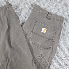 Carhartt Relaxed Fit Work Pants Men's 40x32 Brown Casual Utility Construction