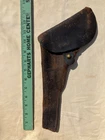 Original Antique 1800's Era LH Leather Pistol or Revolver Holster Rare Old