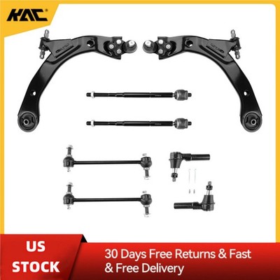 8x Front Ball Joint Control Arm Tie Rod End Sway Bar Link for 06-09 Chevy Cobalt