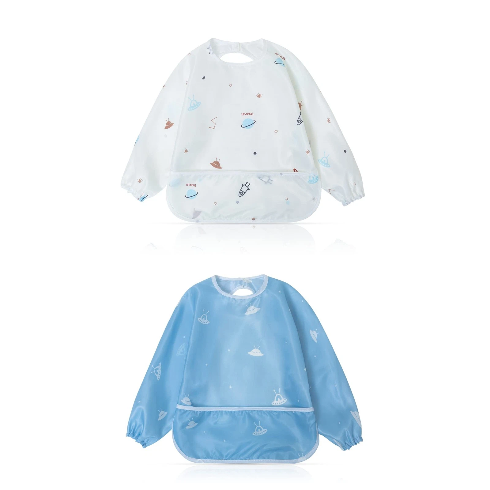 Mess-Proof Baby Bibs|Infant Toddler Long Sleeve Waterproof Feeding Art Smock|...