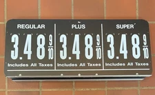 3 Product Gasoline Price Sign - Pump Topper