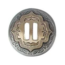 Slotted Concho 2-Tone Antique 1-1/4" (3.2 cm) Tandy Leather 1354-02