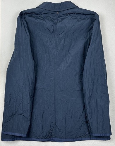 ALLEGRI Liner Italy Navy Blue Quilted Full Button Jacket - Picture 5 of 8